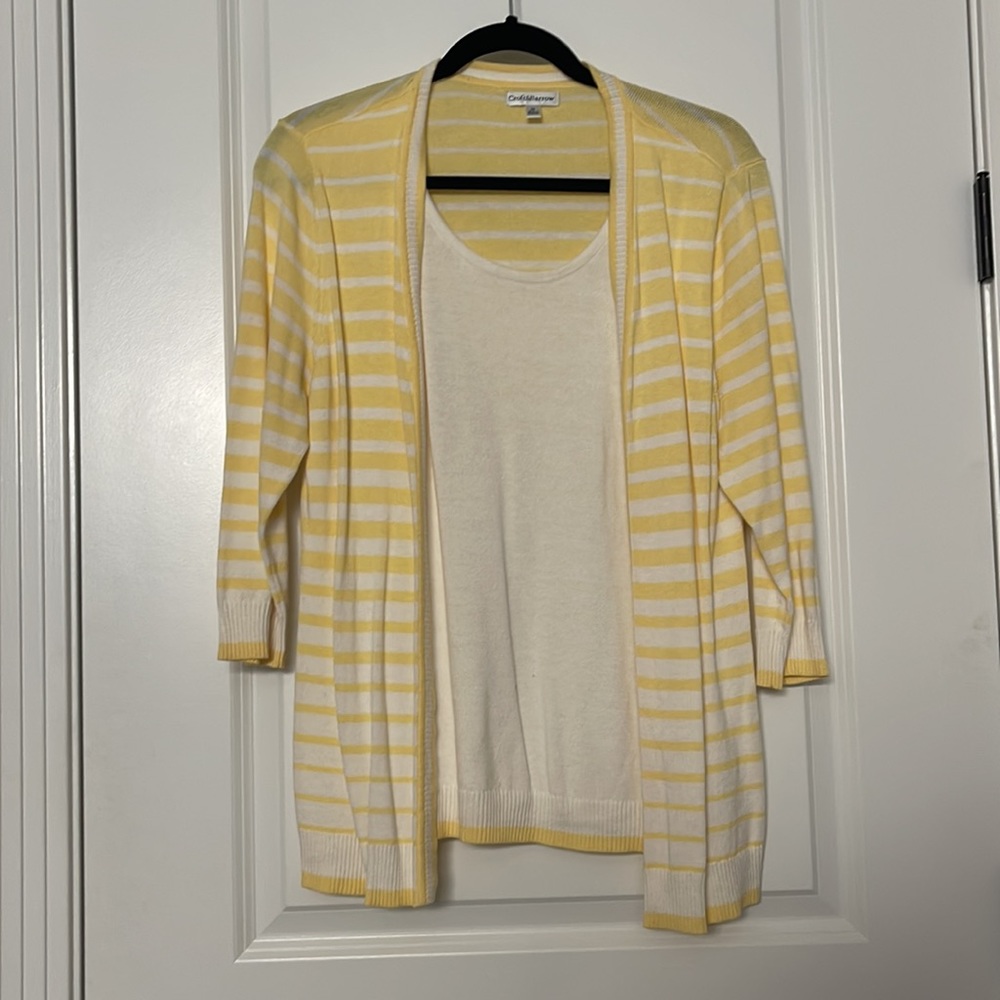 Croft & Barrow Cardigan Illusion Set Sweater